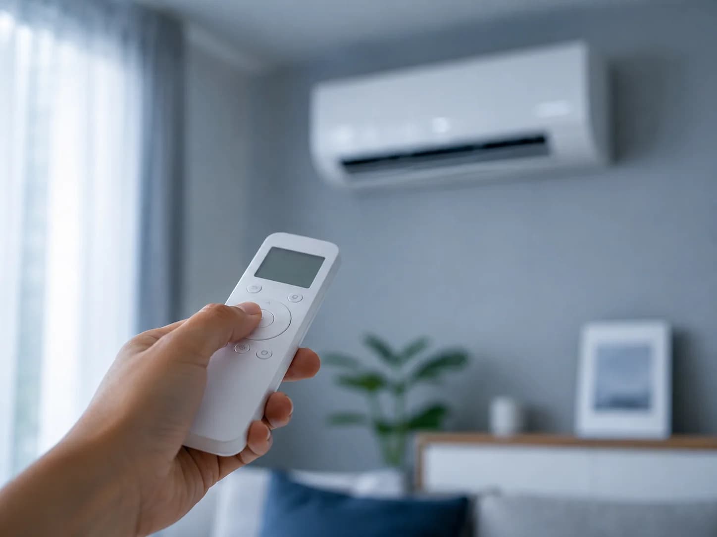 Uso eficiente del aire acondicionado con mando a distancia